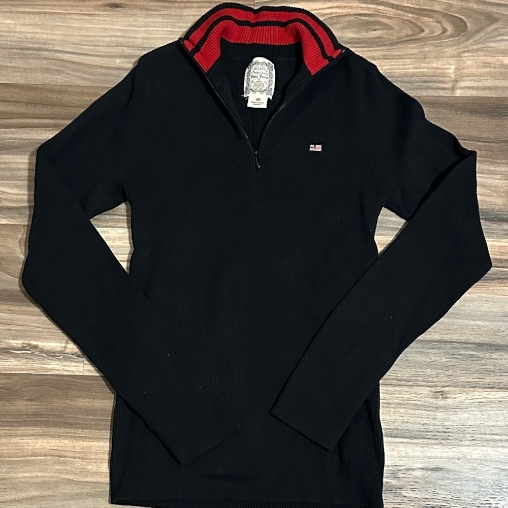 Vintage Polo Jeans Co. Ralph Lauren Pullover Ribbed Sweater Women’s Size M Black